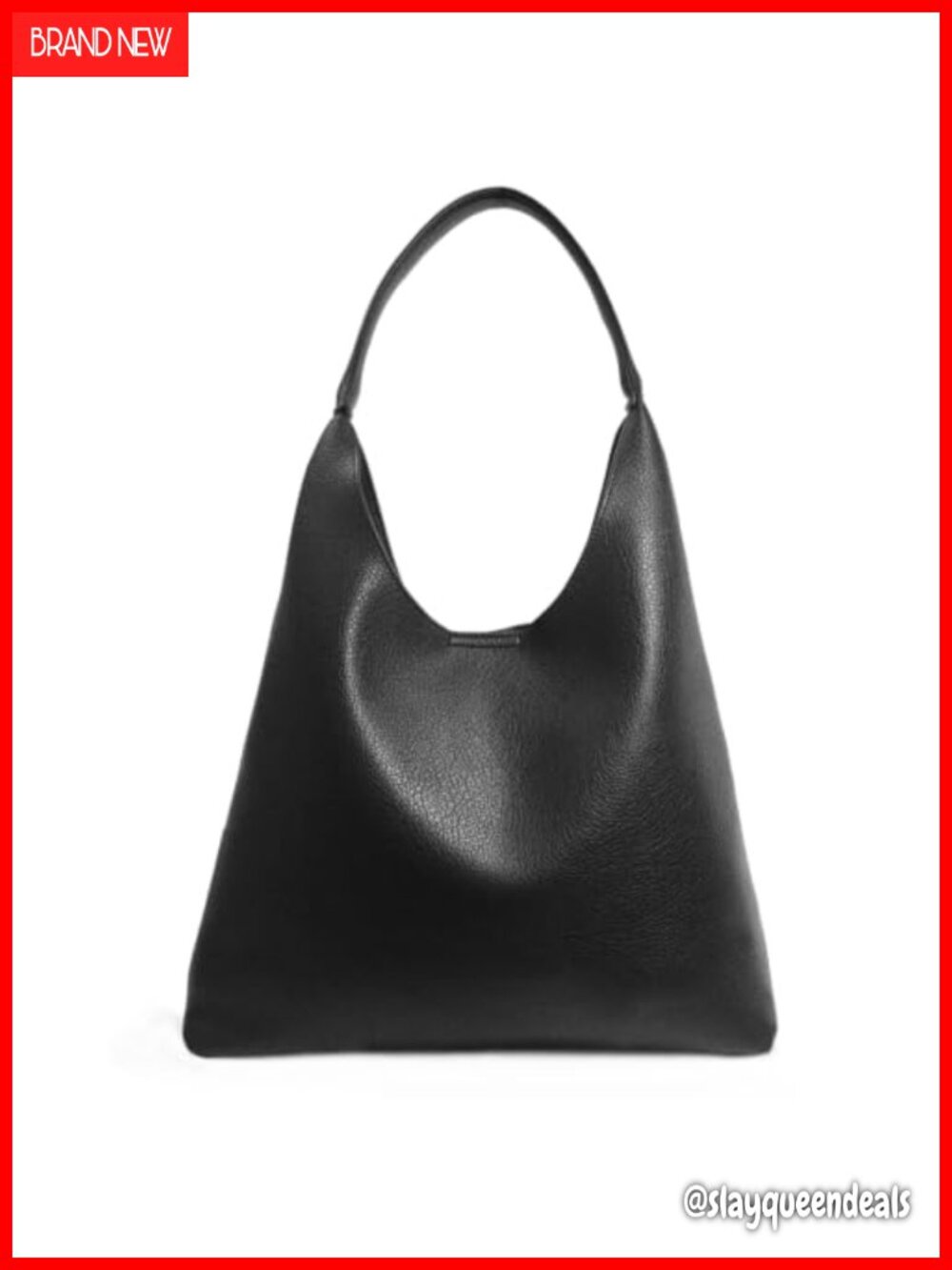 Women's Medium Soft Vegan Leather Slouchy Hobo Shoulder Handbag Purse